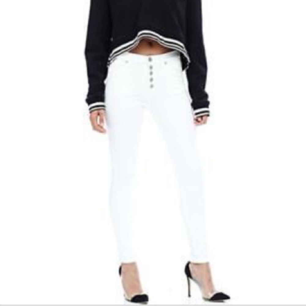 NWT / Hudson Button Fly High Rise Skinny Size 25